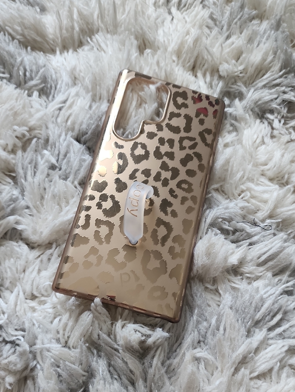 LOOPY CASE "METALLIC GOLD LEOPARD" SAMSUNG GALAXY S22 ULTRA